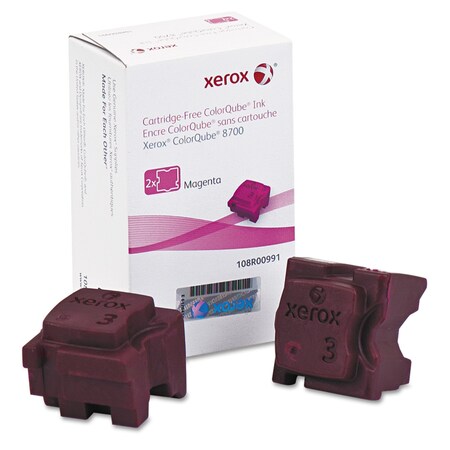 Xerox Ink Sticks, 4200 Page-Yield, Magenta, PK2 108R00991